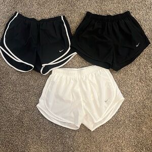 Set of 3: Nike Dry Fit Short with Tie Waistband and Built-In Brief